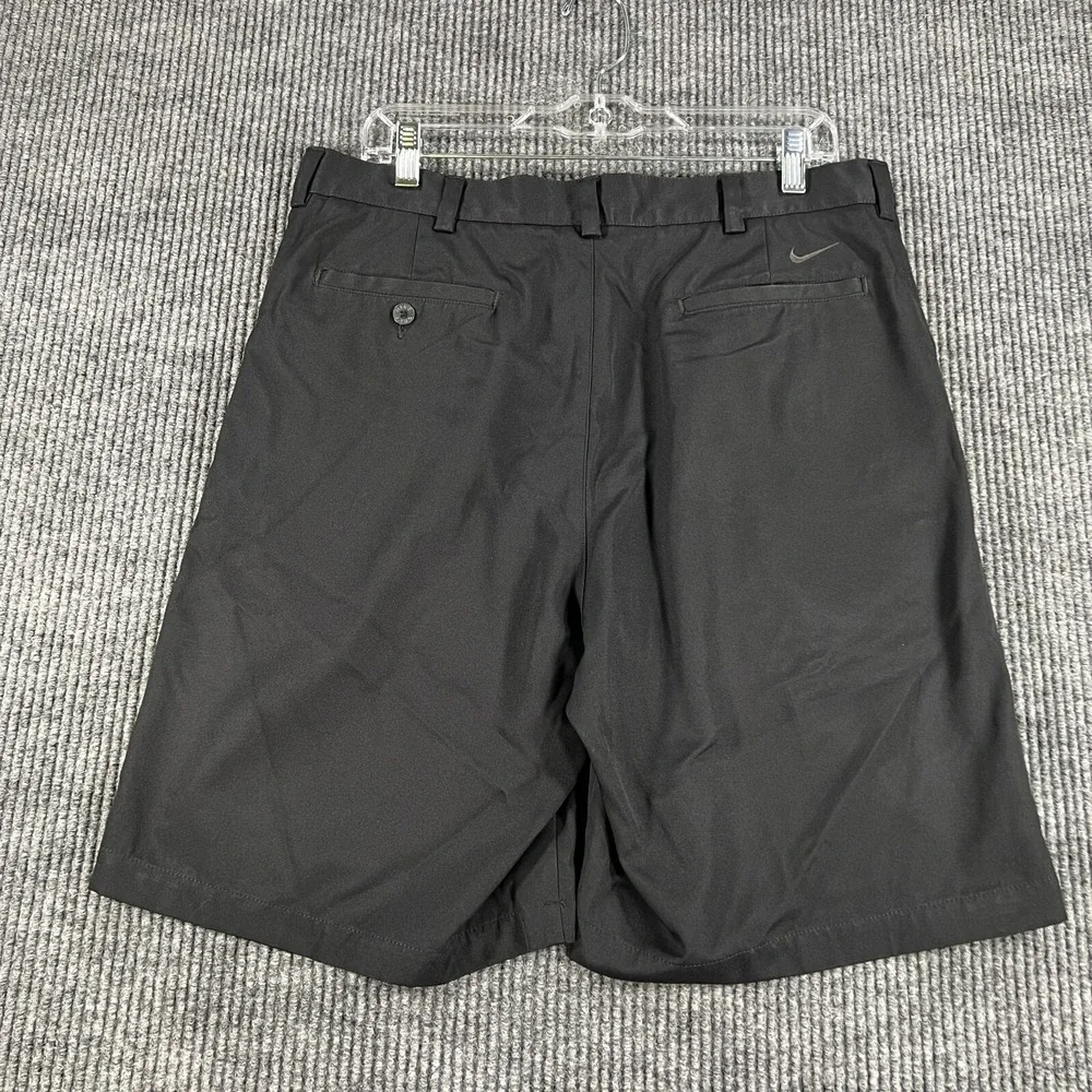 Nike Shorts Mens Size 34 Black Chino Golf Casual Outdoor Lightweight Fit Dry